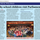 Hornsby school children visit Parliament 