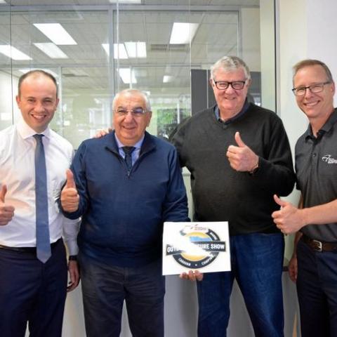 inister for Innovation and Better Regulation Matt Kean, Lismore MP Thomas George, event organiser Howard Atkinson and Westpac Life Saver Rescue Helicopter regional marketing manager Zeke Huish.