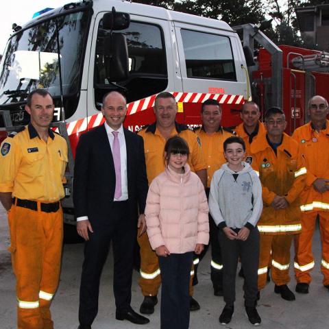 Berowra Rural Fire Brigade and Member for Hornsby Matt Kean MP
