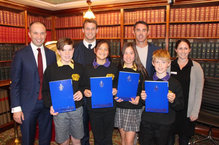 Berowra Public School visits Member for Hornsby the Hon. Matt Kean MP in NSW Parliament