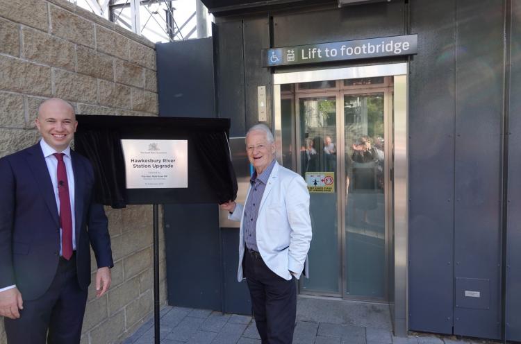 Opening of Hawkesbury River Station Lifts