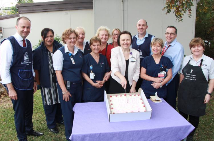 Matt Kean MP for Hornsby with the nurses at Hornsby Hospital on International Nurses Day