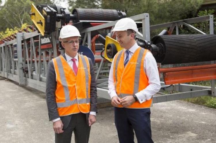 Mr Matt Kean MP Member for Hornsby and Federal Minister for Urban Infastructure at the Hornsby Quarry
