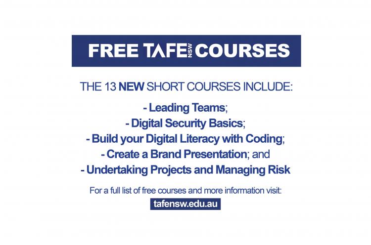 Free TAFE NSW courses 