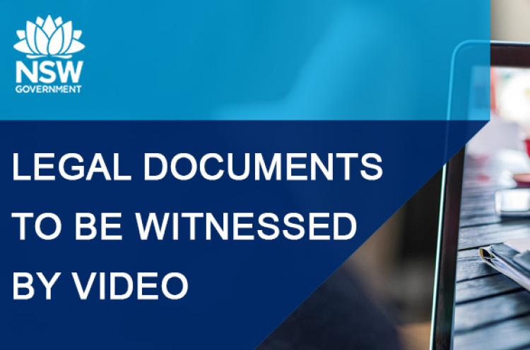 COVID-19: Video tech for witnessing legal documents