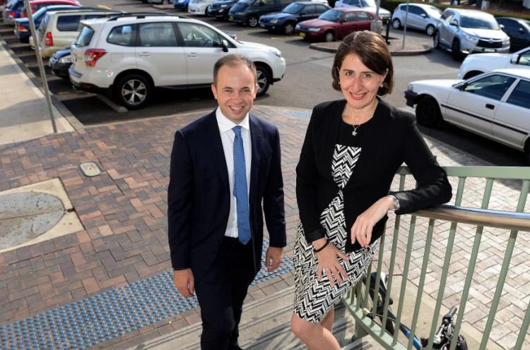 Minister for Innovation and Better Regulation Matt Kean and Premier Gladys Berejiklian