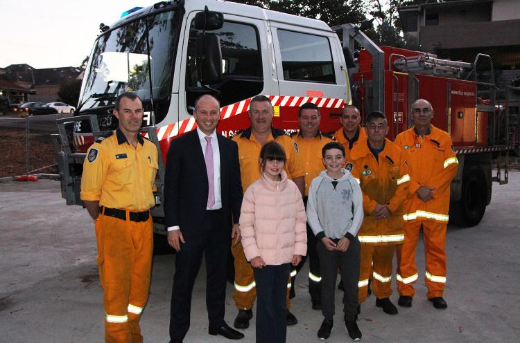 Berowra Rural Fire Brigade and Member for Hornsby Matt Kean MP