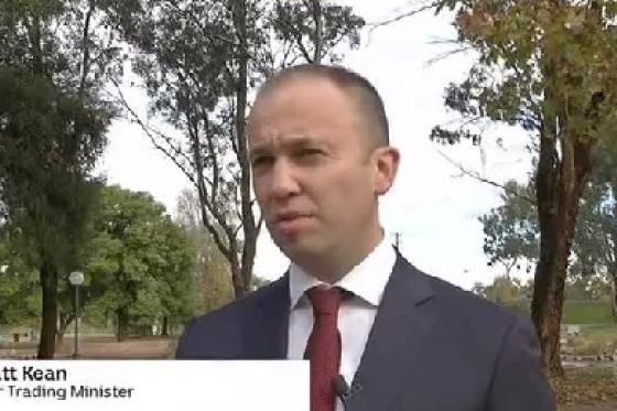 Minister for Innovation and Better Regulation Matt Kean MP speaks with ABC