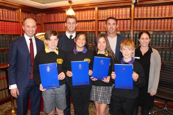 Berowra Public School visits Member for Hornsby the Hon. Matt Kean MP in NSW Parliament