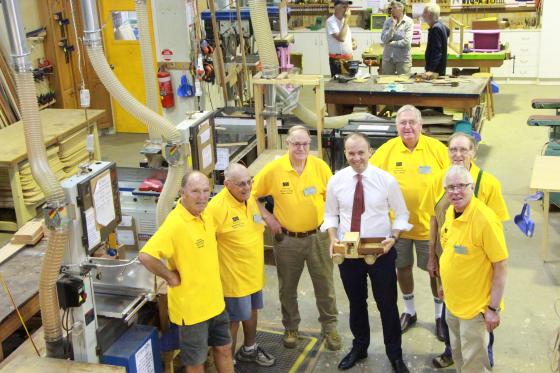 Mr Matt Kean MP at the Hornsby Men's Shed